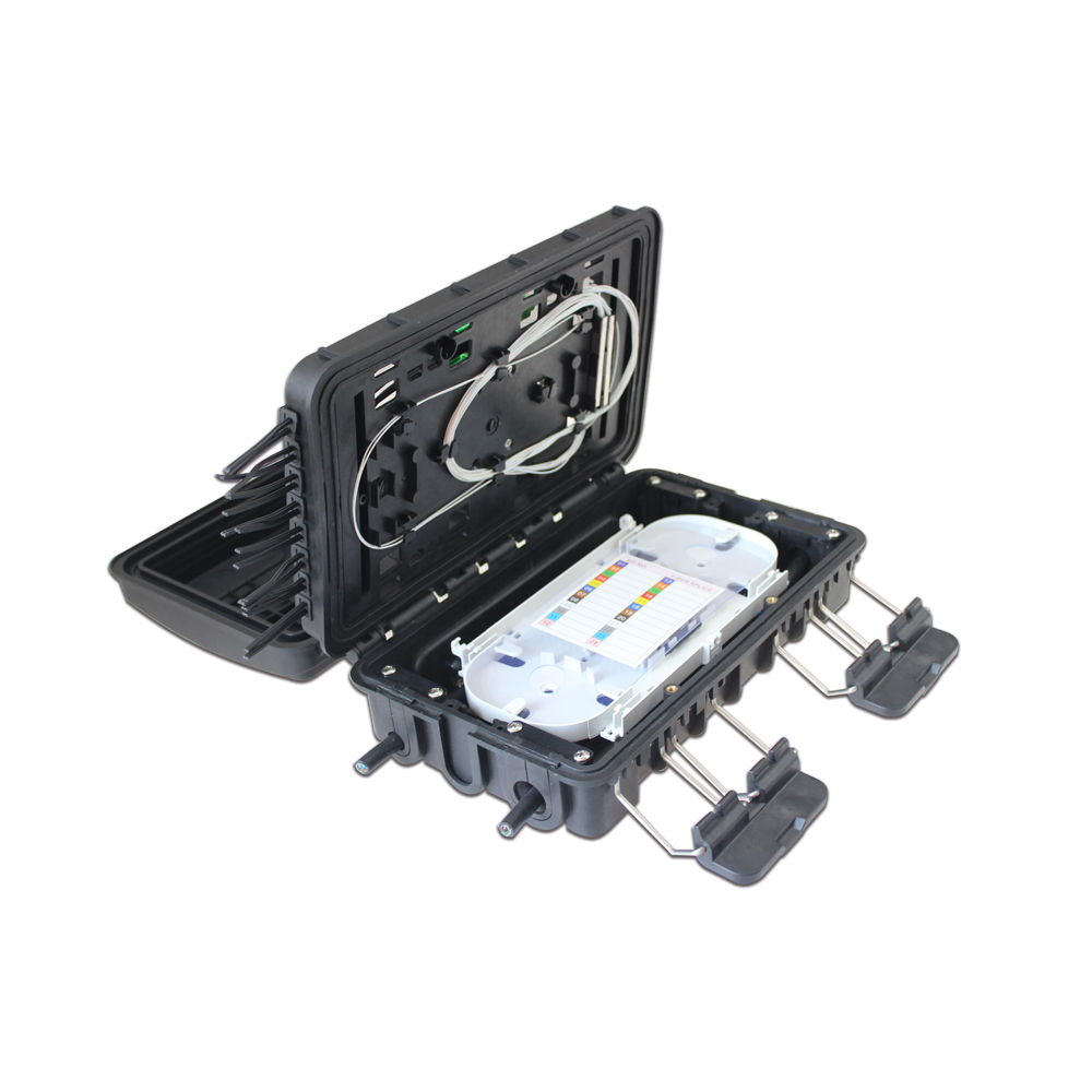 External Three-Tier Joint Closure Fiber Optic Splice Enclosure 24 Core