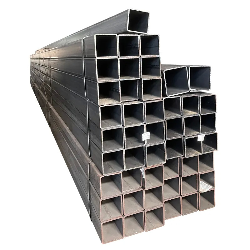 Galvanized Steel Pipe ASTM A500 Standard Welded Black Powder Coated Square Steel Pipes