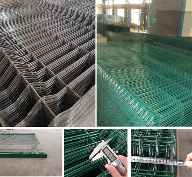 3000*1830mm Pvc Coated Wire Mesh Fence 3d Curved Welded Security