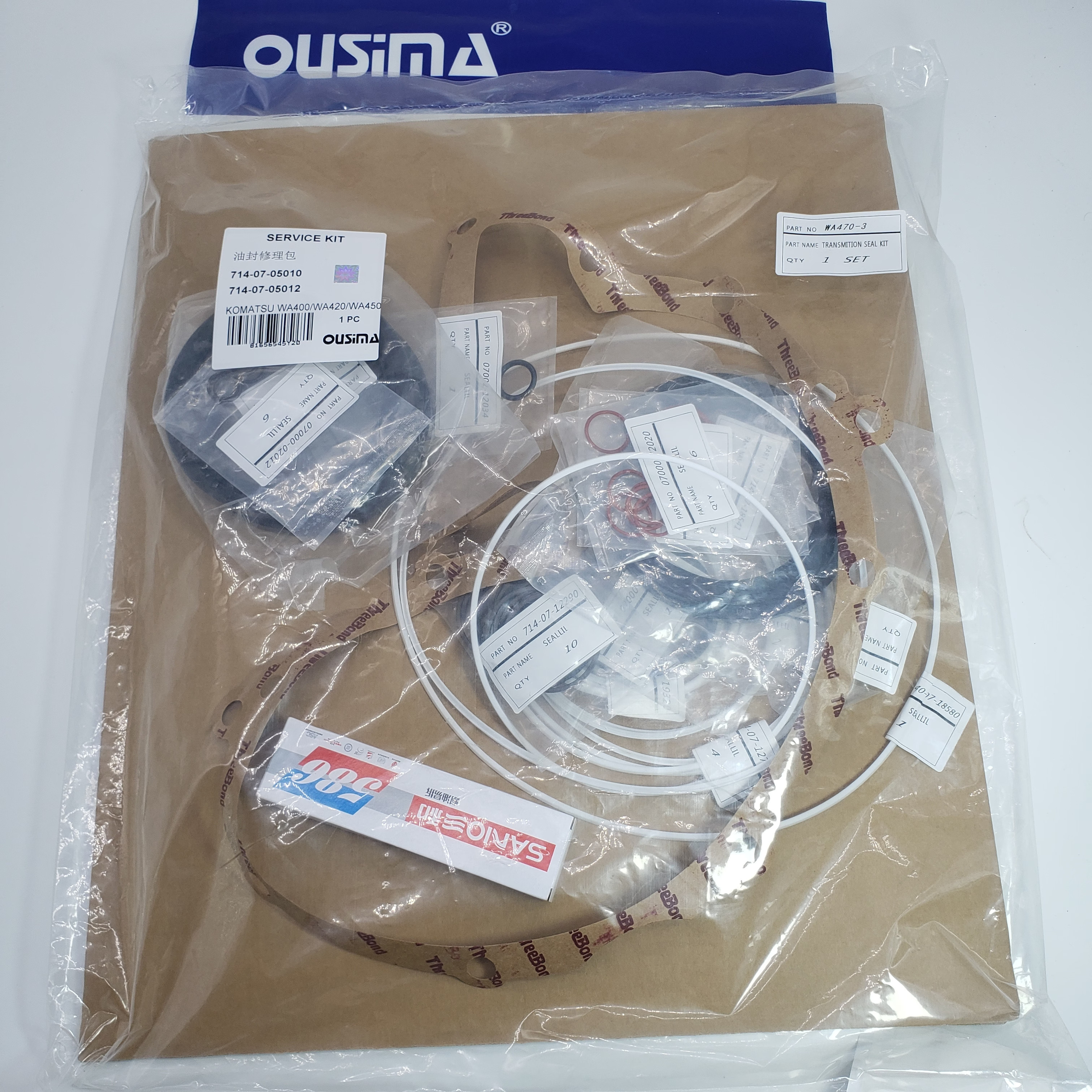 714-07-05010 714-07-05012 Transmission Seal Kit For KOMATSU WA380-3 WA320-3 WA470-5