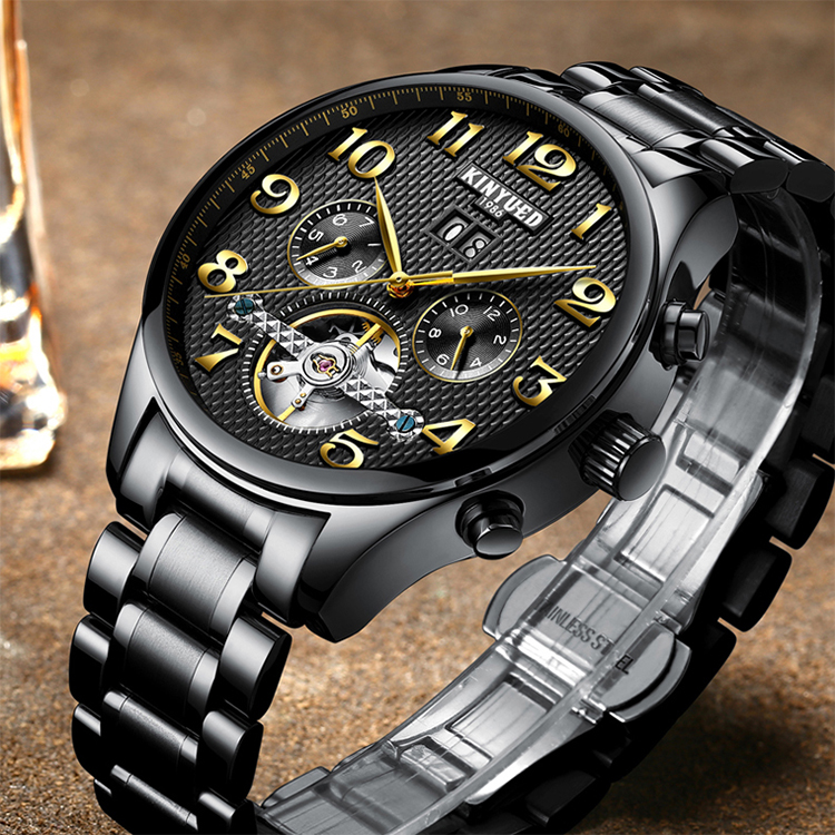 Fashion Automatic Mechanical Watch 20 Mm Band Width Buckle Clasp