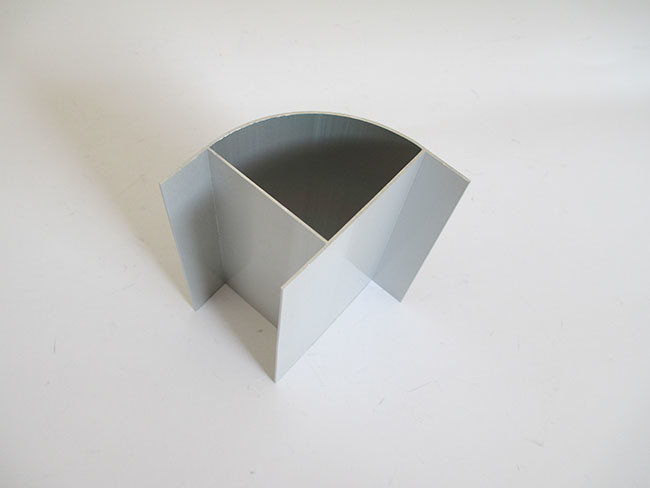 Gray Powder Coating Structural Aluminum Profiles Non Ferromagnetic For Office Partition