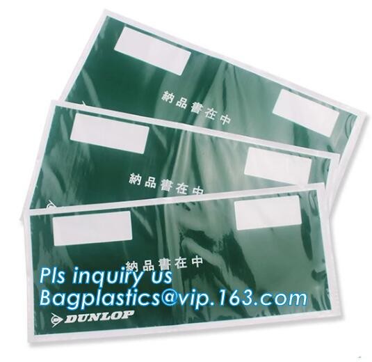 PP film 178*140mm invoice enclosed packing list envelopes, DHL Shipping pockets for waybill, A4 size plastic packing lis