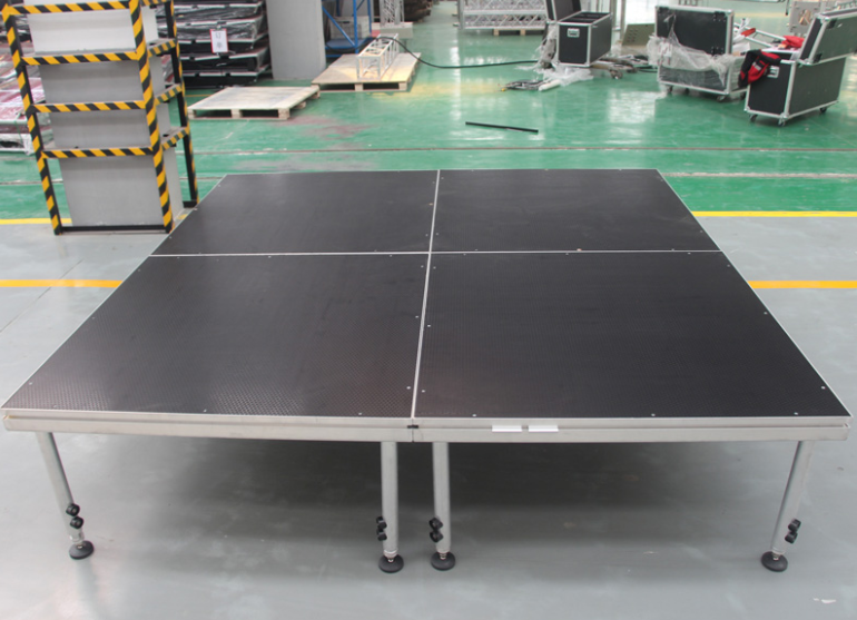 anti-slip tablet telescopic theatre portable aluminum adjustable mobile stage deck equipment