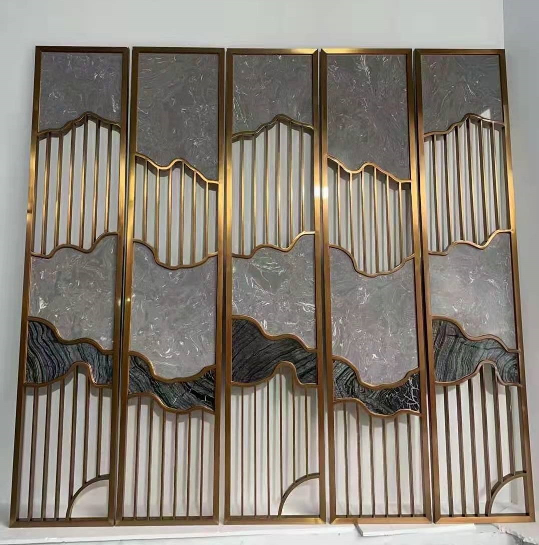 Stainless Steel Expendable Partition Aluminum Room Dividers For Living Room