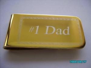  Die casting Engraved Money Clip with epoxy coating Manufactures
