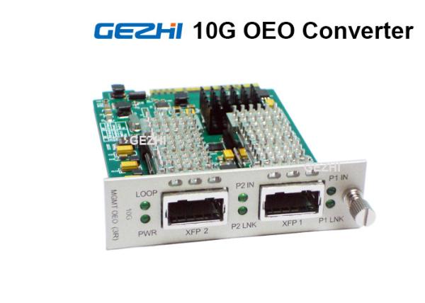 XFP to XFP Fiber Optics Components , 10G OEO Converter 3R Repearter WDM