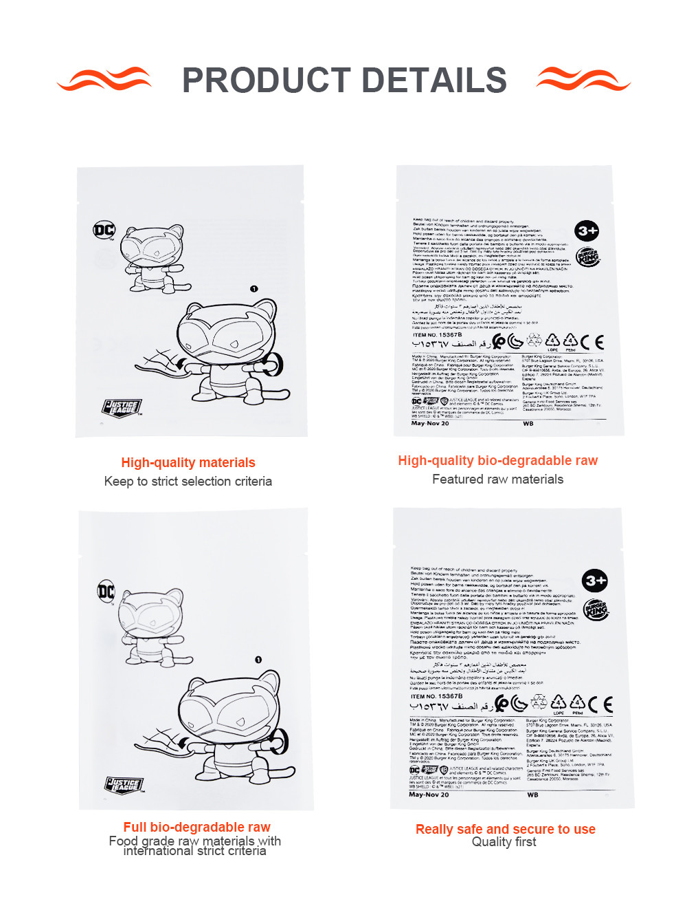 White Kraft Paper Heat Seal Bags Polyester Film Opaque For Electronic Products