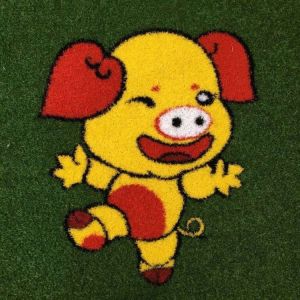 China Cleaning Artificial Turf Grass For Kindergarten Lovely Animal Pattern on sale