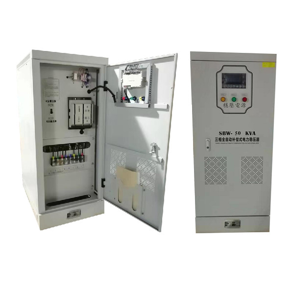 Quality Voltage Regulation 50KVA LCD 3 Phase Stabilizer for sale