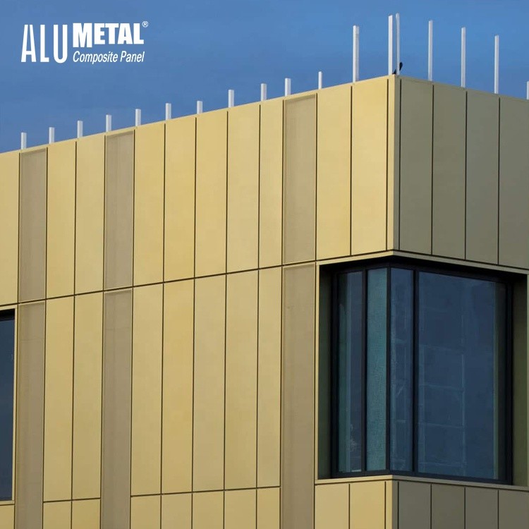 Red Copper Brass Aluminium Composite Panel Metal Wall 3mm 4mm