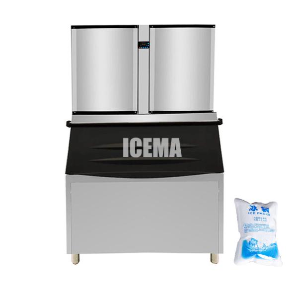 Emerson Compressor ICEMA Automatic 1ton Ice Cube Making Machine for Ice