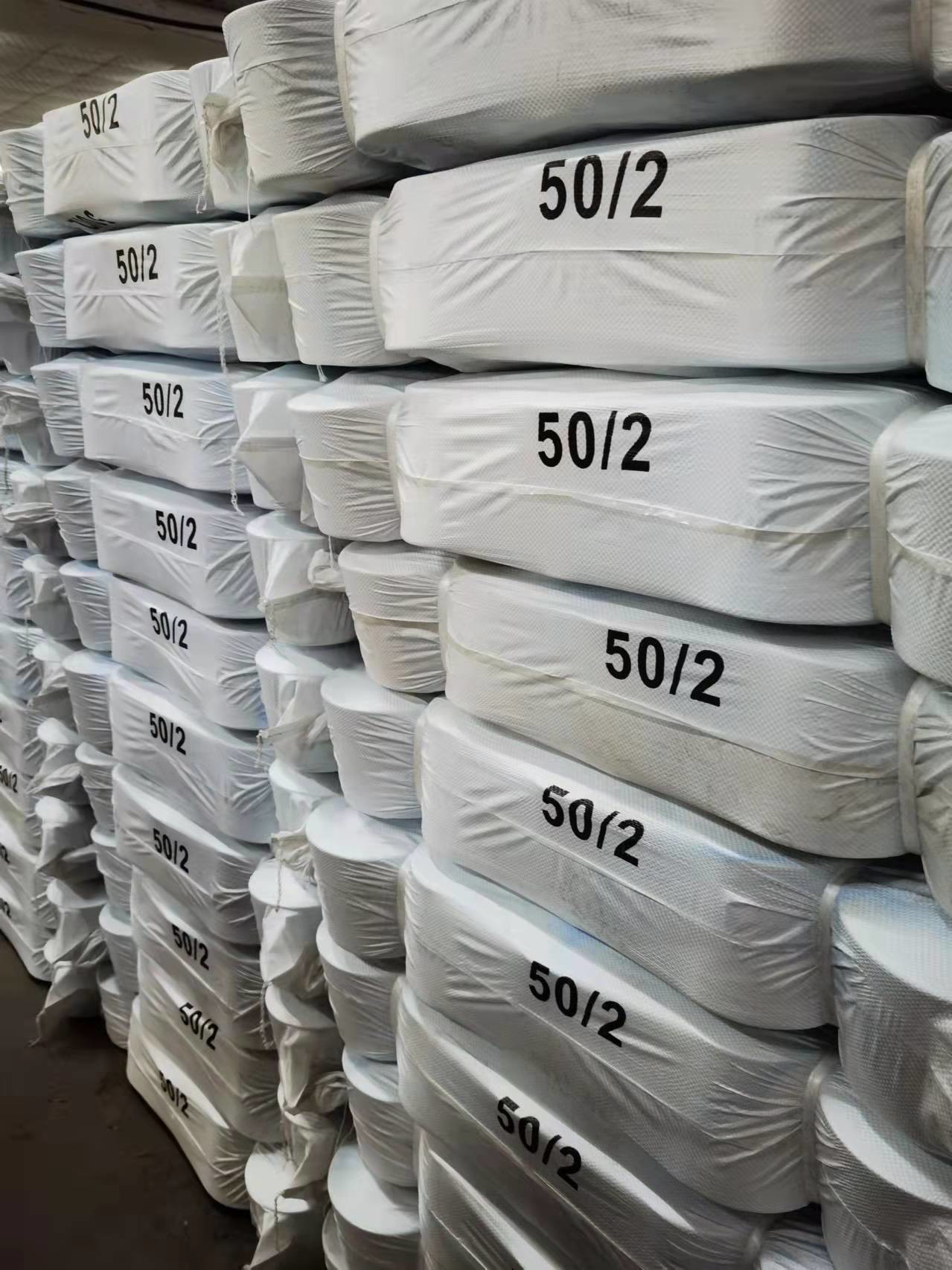 Polyester Yarn Raw White 20s-80s ,2,3 Plies , For Sewing Thread