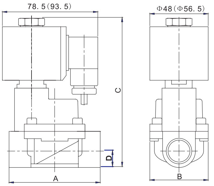 1 1/4'' 1 1/2'' 2'' Fountain Stainless Steel Solenoid Valve IP68 Waterproof