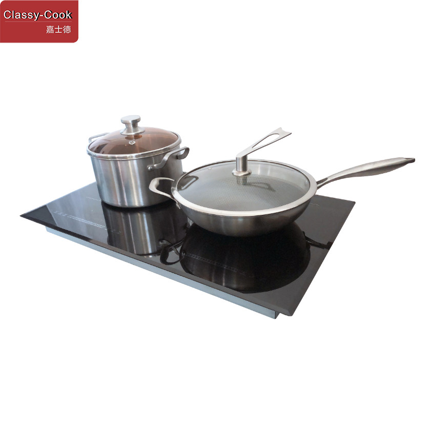 5200 Watt Vitro Ceramic Double Top Induction Stove 750*450mm Size