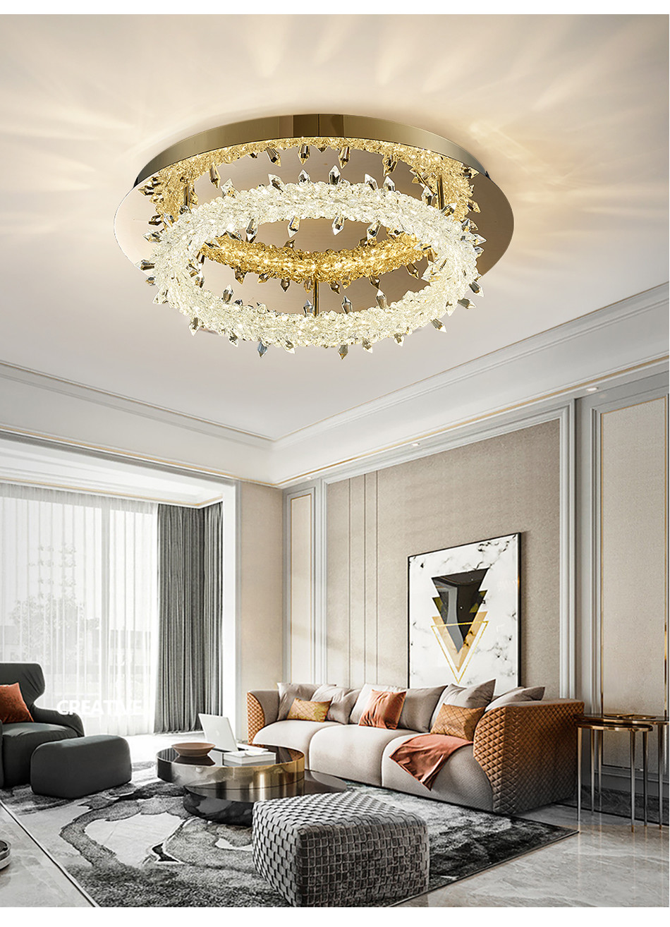 Crystal Led Ceiling Chandelier For Living Room Bedroom modern ceiling lamp(WH-CA-68)