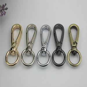China Bag accessories promotional item stock hanging gunmetal color 13 mm snap hook clip swivel with polishing on sale