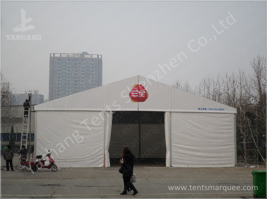 25x60 M Wind Resistant Temporary Industrial Storage Buildings With Suspension Cables