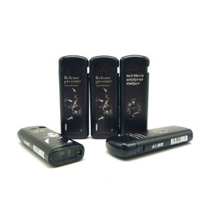 Customized Request Windproof Electronic Lighter with ABS Material and Custom