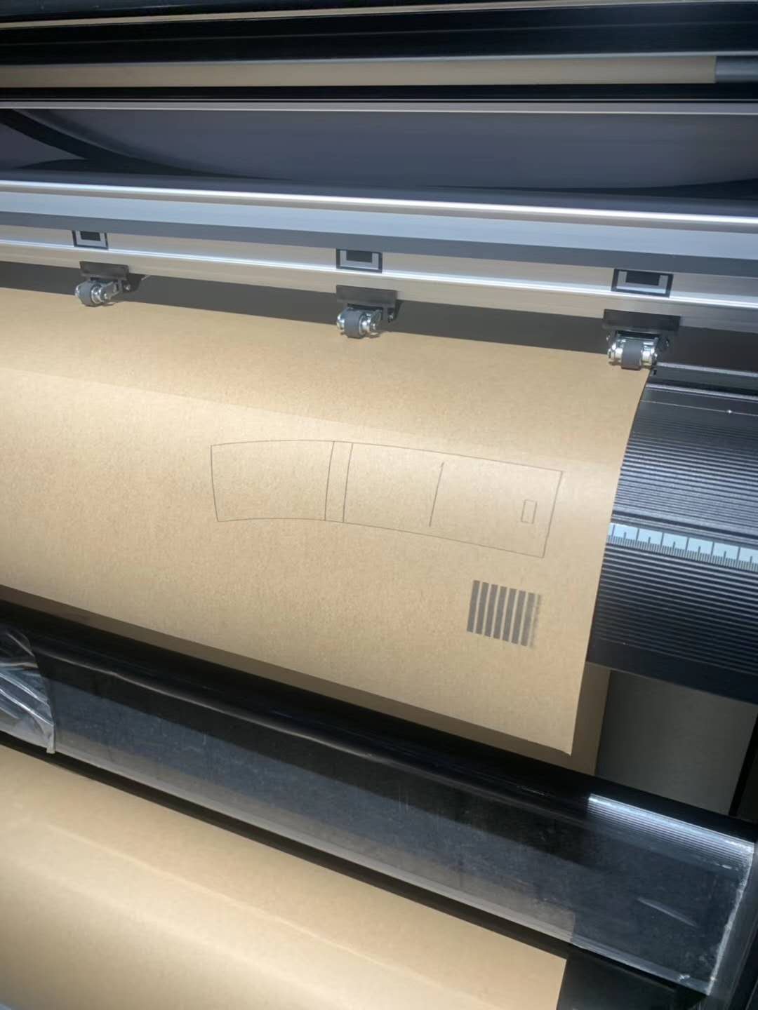 Dual Head Tungsten Cutting Blade Inkjet Cutting Plotter with Black or Blue Ink Color