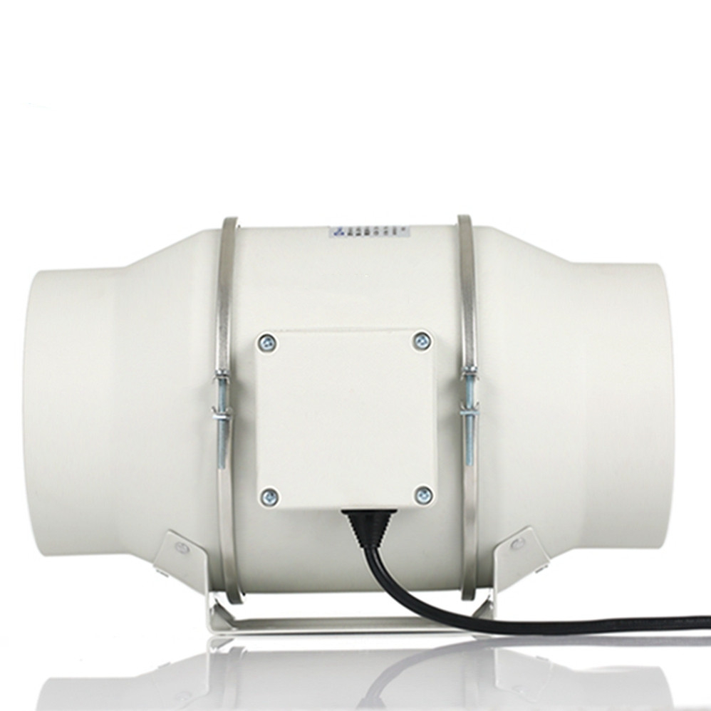 240V Plastic 6 8 inch Customization Silence Inline Fan Speed Control Humidity Super Silent Mix Flow Duct Fan