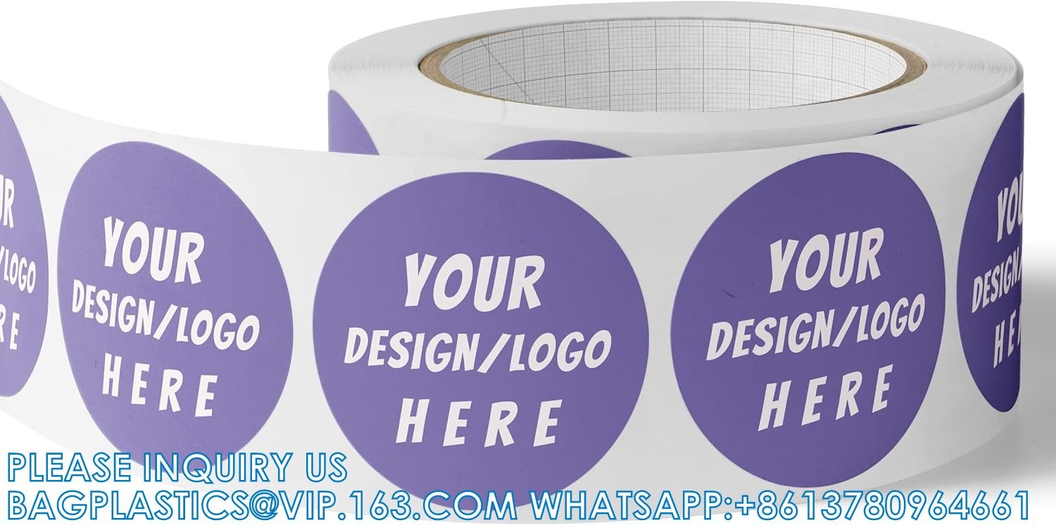 Custom Vinyl Stickers For Business Logo, Personalized Stickers Labels With Image Text, 60 150 300-1000 Qty