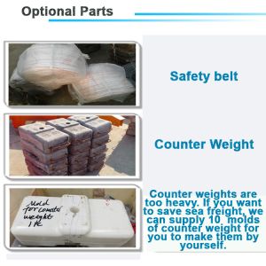 800kg Rated Load Construction Gondola Scaffolding 100M Working Height Suspended