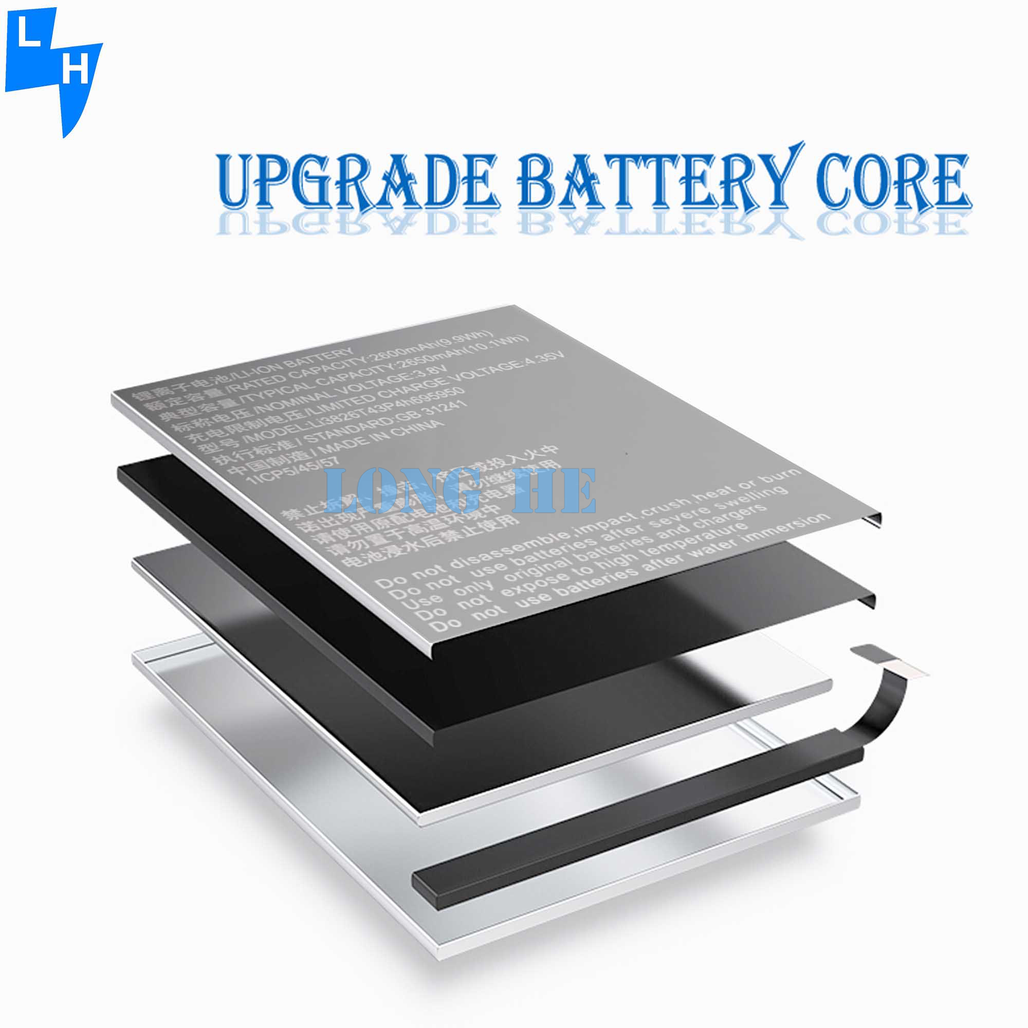High Capacity Rechargeable Li-ion Battery for ZTE Blade A5 2019 Blade A3 2020 2650mAh