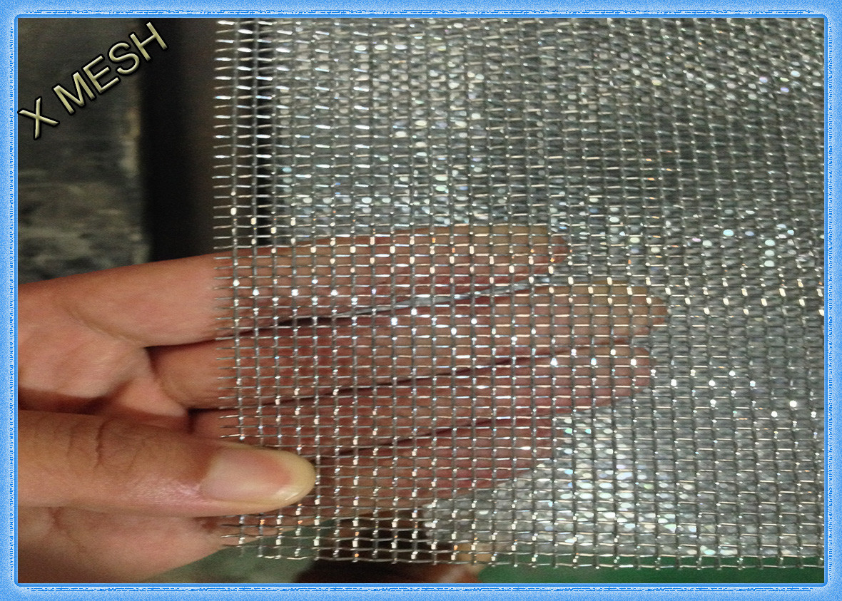 Electro Galvanized Mosquito Screen Roll Insect Mesh Fabric Blue For Windows Screening
