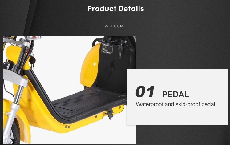 All Terrain 3 Wheel Electric Scooter 2 Seater 3000W EEC COC