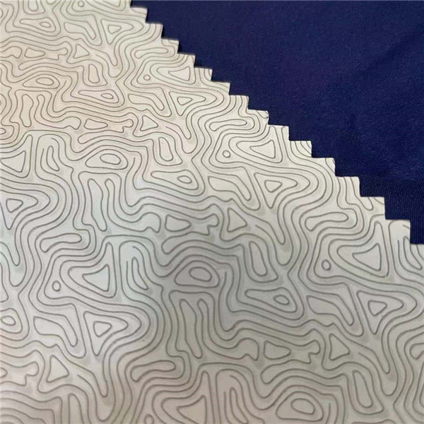 100% Polyester Plain Winter Breaker Fabric With Breathable Film Backing 75D*150D 150gsm 150cm Waterproof