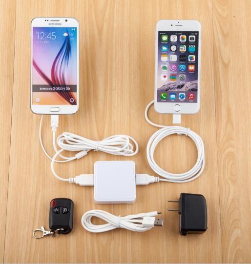 COMER 2 unit USB type Anti Theft center Alarms System Acrylic Display Mobile