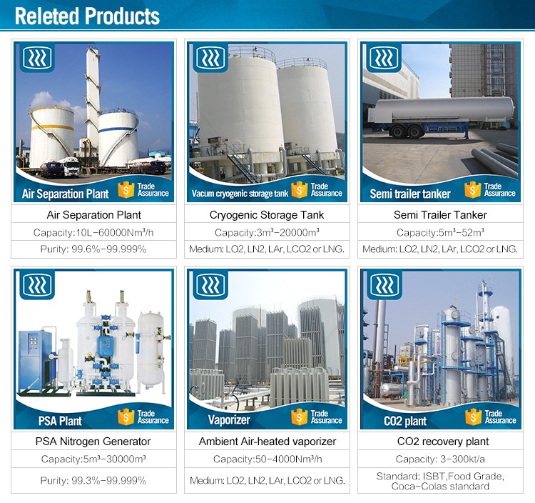 99.6% Industrial Oxygen Generating Machine Air Separation Argon Plant KDON-50/100