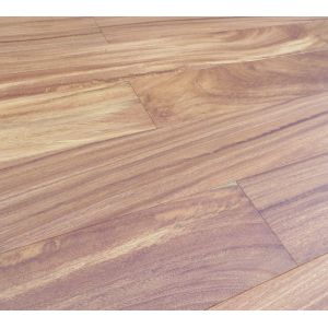 brushed African doussie engineered parquet flooring with Matt finishing