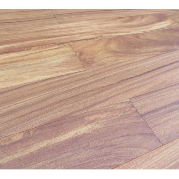 Quality brushed African doussie engineered parquet flooring with Matt finishing for sale
