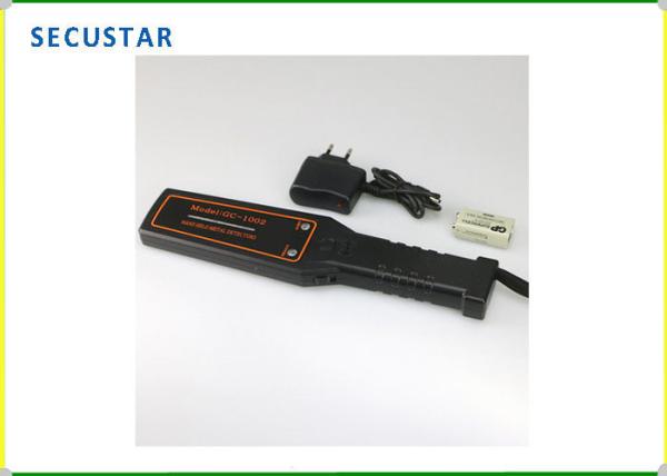ABS Rubber Portable Metal Detector , IP55 Waterproof Security Guard Metal