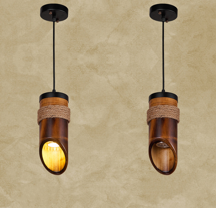 Retro Loft Vintage Chandelier Restaurant Corridors Chinese Antique Bamboo Rope Light(WH-VP-143)