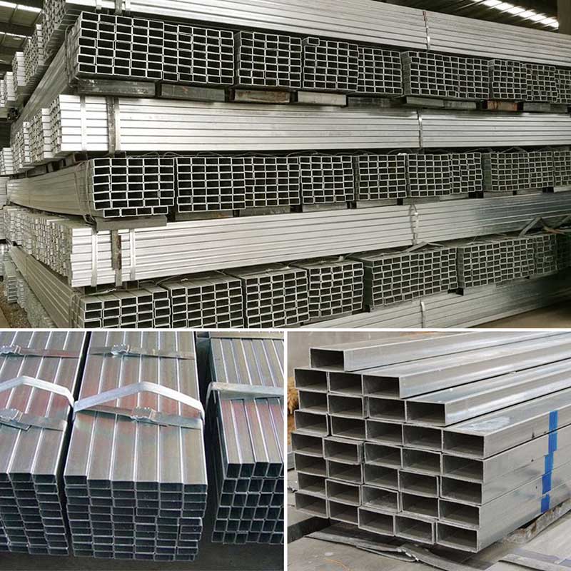 Full Hard 6m Square Rectangular Galvanized Steel Pipe DX51D