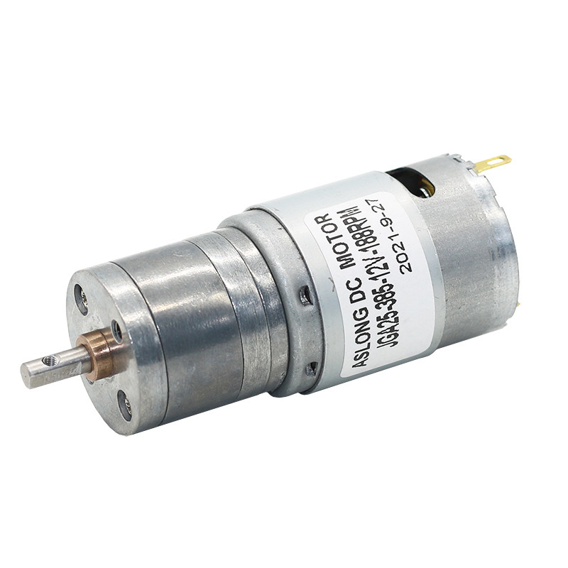 ASLONG JGA25-340 12V 17-1965RPM 25mm Micro DC Reduction Motor Small Power High Torque Supplier Dc Motor
