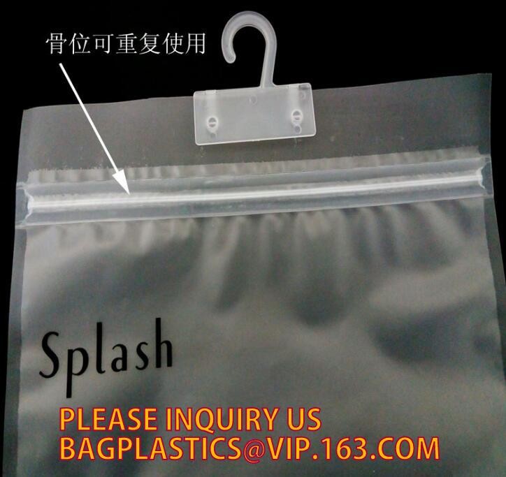 hanger bag with zip lock on the top,Frosted Zip lockk bag EVA PVC hanger bag for clothes, EVA frost drawstring bag, Froste