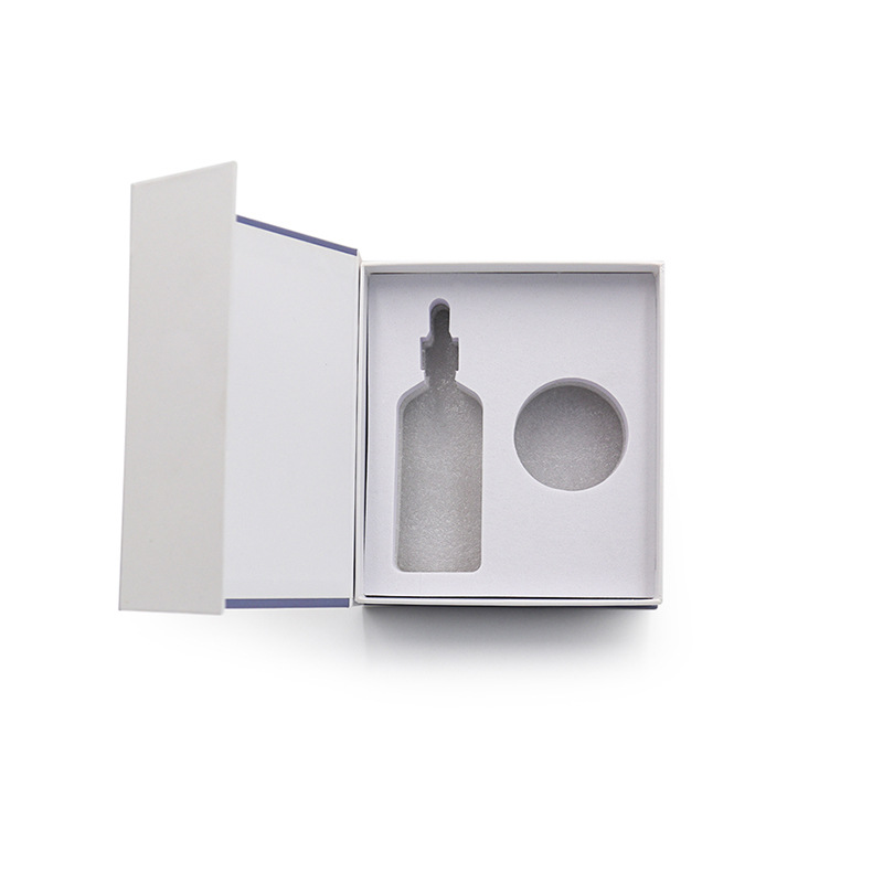 Custom Logo Rigid Corrugated Paper Clamshell Box for Personalized Skin Care Packaging
