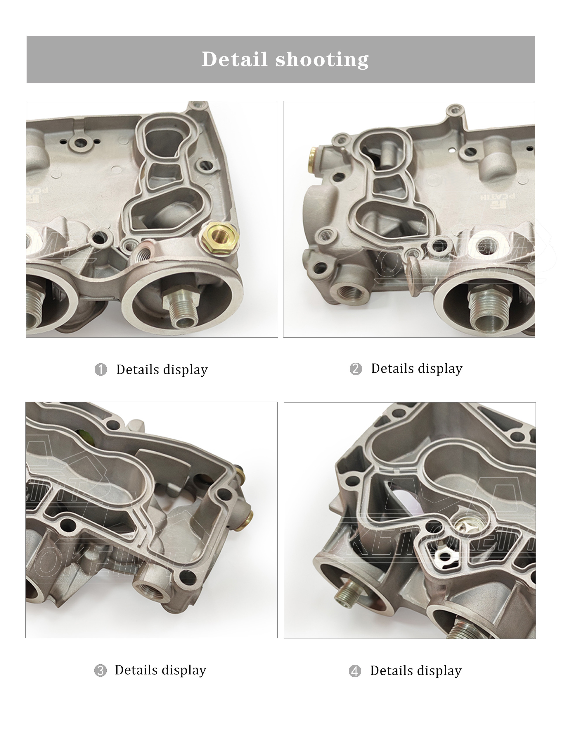 Factory Supply Discount Price 04254556 Diesel Engine Parts Oil Cooler Cover For D6E