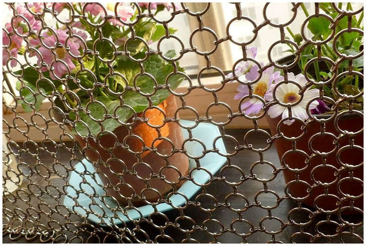 Metal Curtain – Various Style Options, Fashionable and Functional for balconies and curtains, ceilings, space divider