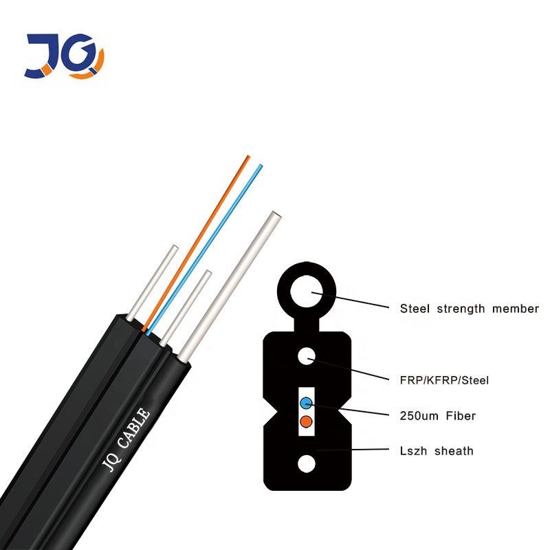 1.0mm Steel Wire G657A G652D 1 2 4 Core Drop Cable