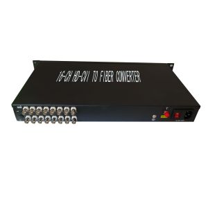 China HD-CVI over fiber multiplexer,16-ch HD-CVI video to fiber converter,for 720P/1080P Camera on sale