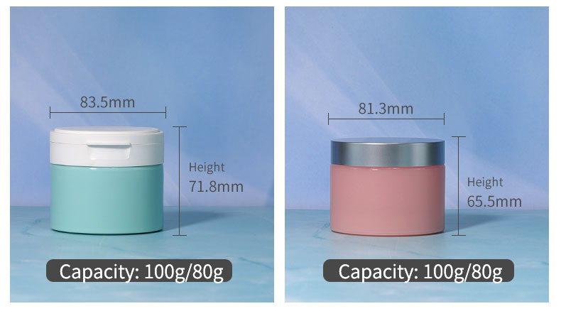 80g/100g/200g PP Material Flip Top Cap Jar for Cosmetic Cream and Sunscreen Cream Packaging
