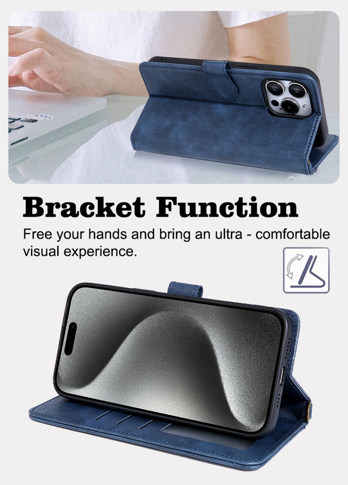 Business Style Pu Leather Phone Case Flip Cover Wallet Stand For Samsung S25 Ultra