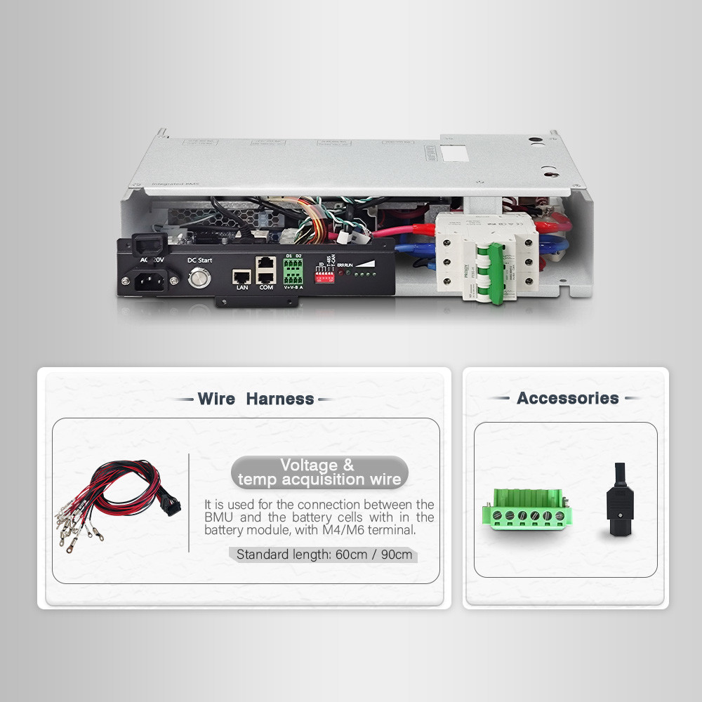 GCE high voltage BMS(HV BMS) 64S 100A Battery Management System Dual Power Supply With CAN/RS485 Communication Interface