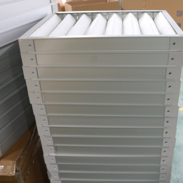 Custom Polyester HVAC Filter Pleated Air Filter Dust Odor Air Filter