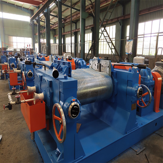 XKJ480 55 Kw Rubber Refiner Mill Reclaim Sheet Line CE ISO Approval